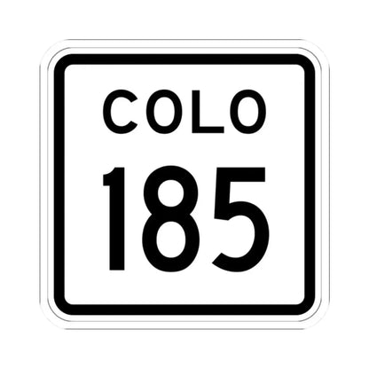 Colorado 185 1952 (Colorado) (Road Sign) STICKER Vinyl Kiss-Cut Decal 2 Inch White - The Sticker Space