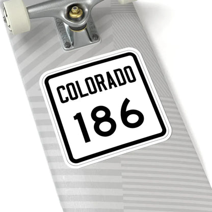 Colorado 186 1946 (Colorado) (Road Sign) STICKER Vinyl Kiss-Cut Decal - The Sticker Space