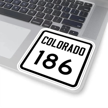 Colorado 186 1946 (Colorado) (Road Sign) STICKER Vinyl Kiss-Cut Decal - The Sticker Space