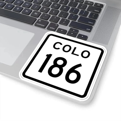 Colorado 186 1952 (Colorado) (Road Sign) STICKER Vinyl Kiss-Cut Decal - The Sticker Space