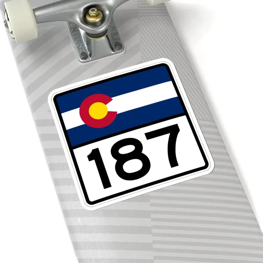 Colorado 187 (Colorado) (Road Sign) STICKER Vinyl Kiss-Cut Decal - The Sticker Space