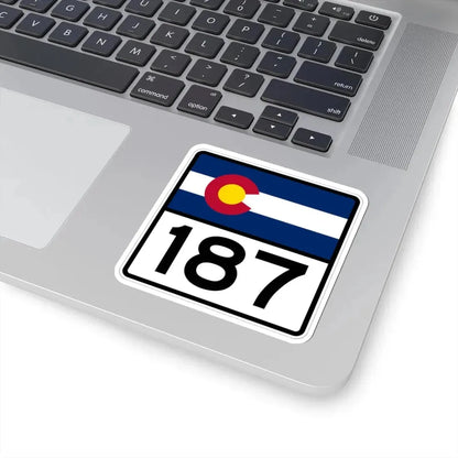 Colorado 187 (Colorado) (Road Sign) STICKER Vinyl Kiss-Cut Decal - The Sticker Space