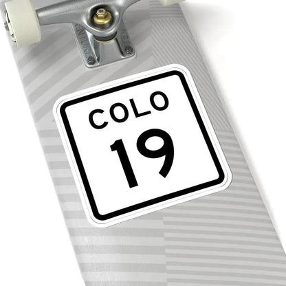 Colorado 19 1952 (Colorado) (Road Sign) STICKER Vinyl Kiss-Cut Decal - The Sticker Space