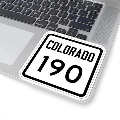 Colorado 190 1946 (Colorado) (Road Sign) STICKER Vinyl Kiss-Cut Decal - The Sticker Space