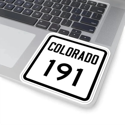 Colorado 191 1946 (Colorado) (Road Sign) STICKER Vinyl Kiss-Cut Decal - The Sticker Space