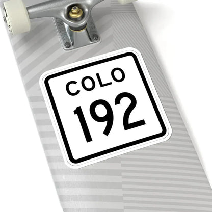 Colorado 192 1952 (Colorado) (Road Sign) STICKER Vinyl Kiss-Cut Decal - The Sticker Space