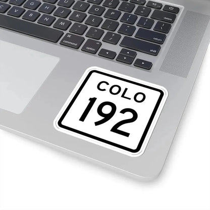 Colorado 192 1952 (Colorado) (Road Sign) STICKER Vinyl Kiss-Cut Decal - The Sticker Space