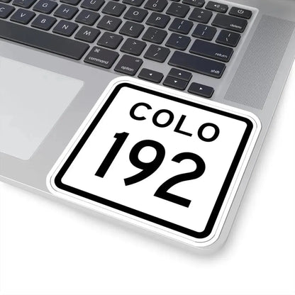 Colorado 192 1952 (Colorado) (Road Sign) STICKER Vinyl Kiss-Cut Decal - The Sticker Space