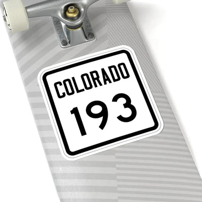 Colorado 193 1946 (Colorado) (Road Sign) STICKER Vinyl Kiss-Cut Decal - The Sticker Space