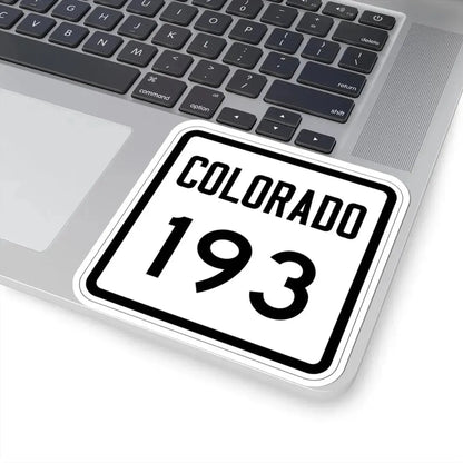 Colorado 193 1946 (Colorado) (Road Sign) STICKER Vinyl Kiss-Cut Decal - The Sticker Space