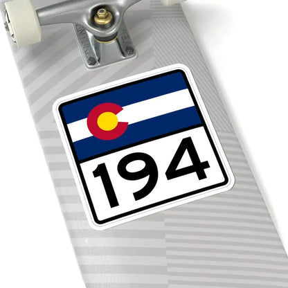 Colorado 194 (Colorado) (Road Sign) STICKER Vinyl Kiss-Cut Decal - The Sticker Space