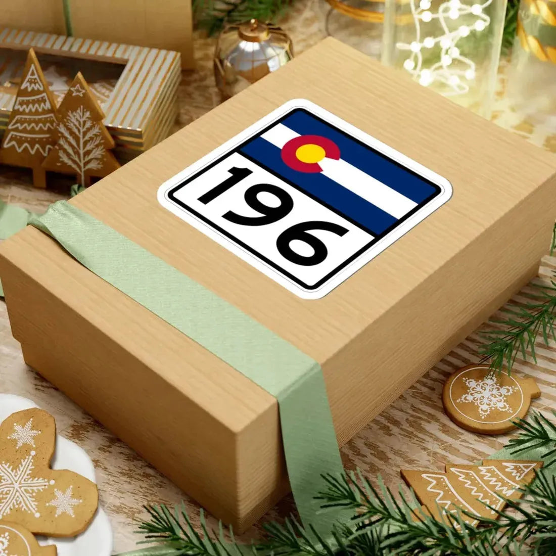 Colorado 196 (Colorado) (Road Sign) STICKER Vinyl Kiss-Cut Decal - The Sticker Space