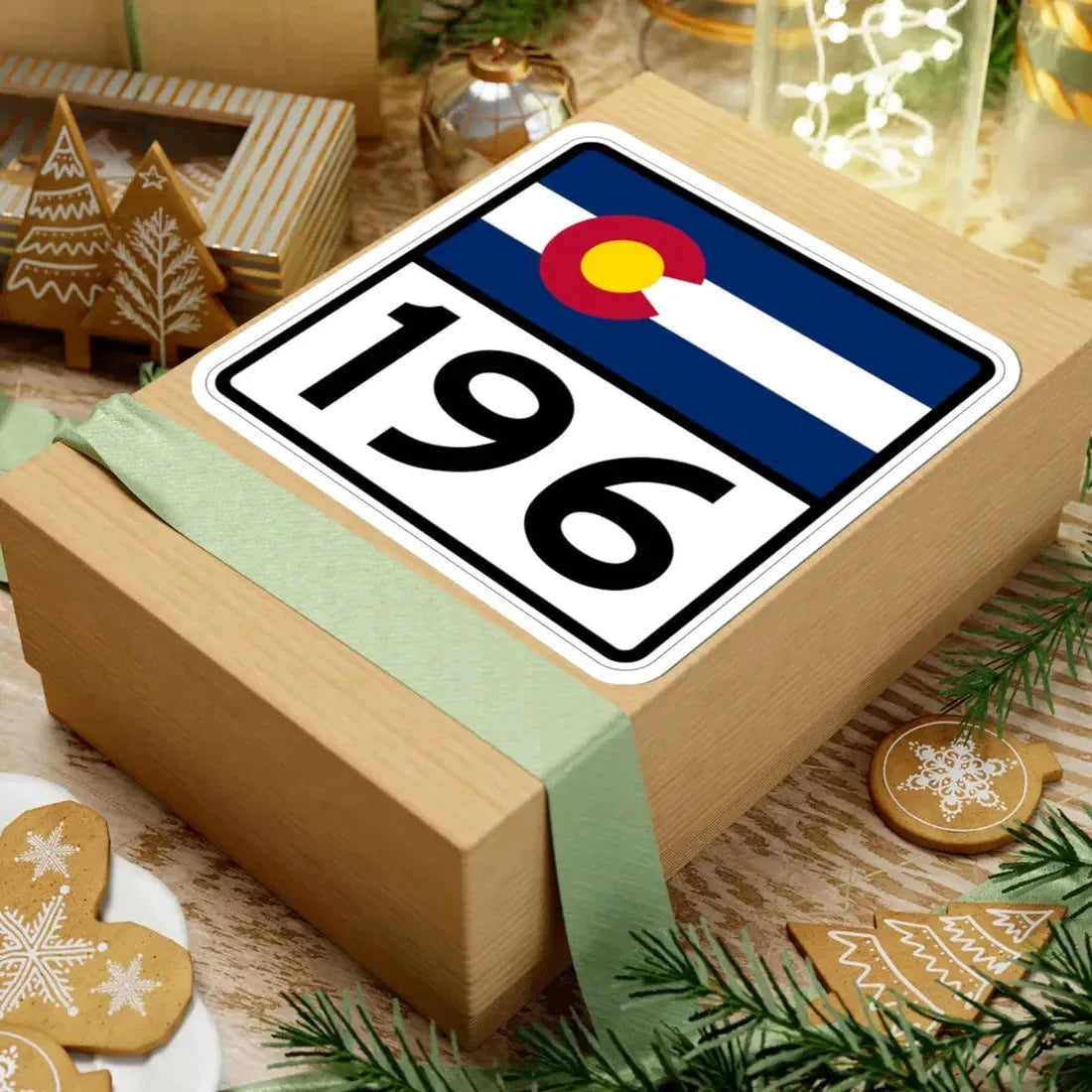 Colorado 196 (Colorado) (Road Sign) STICKER Vinyl Kiss-Cut Decal - The Sticker Space