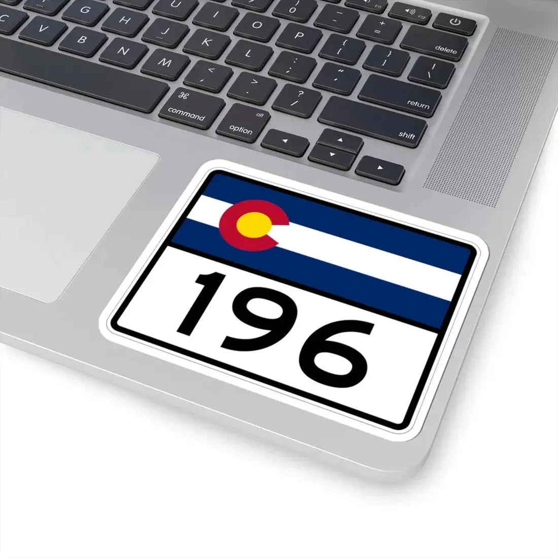 Colorado 196 wide (Colorado) (Road Sign) STICKER Vinyl Kiss-Cut Decal - The Sticker Space