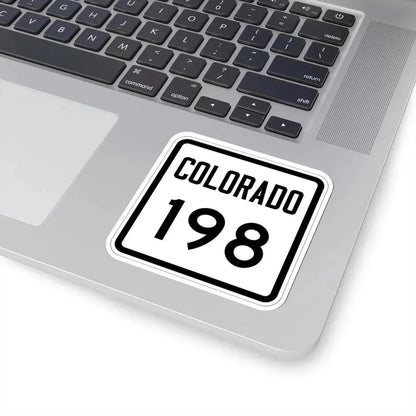 Colorado 198 1946 (Colorado) (Road Sign) STICKER Vinyl Kiss-Cut Decal - The Sticker Space