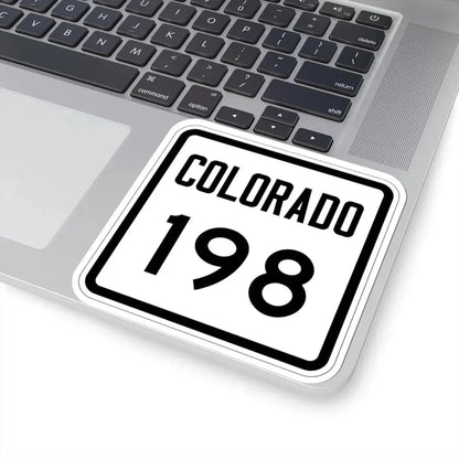 Colorado 198 1946 (Colorado) (Road Sign) STICKER Vinyl Kiss-Cut Decal - The Sticker Space