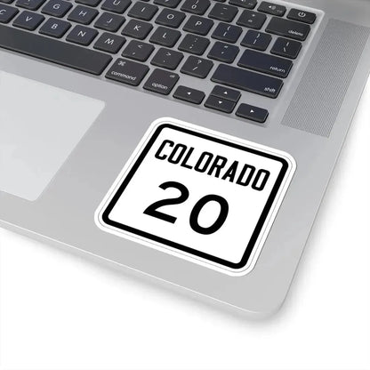 Colorado 20 1946 (Colorado) (Road Sign) STICKER Vinyl Kiss-Cut Decal - The Sticker Space