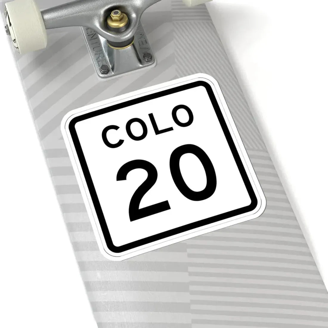 Colorado 20 1952 (Colorado) (Road Sign) STICKER Vinyl Kiss-Cut Decal - The Sticker Space