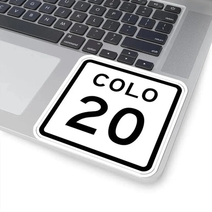 Colorado 20 1952 (Colorado) (Road Sign) STICKER Vinyl Kiss-Cut Decal - The Sticker Space