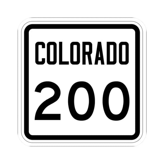 Colorado 200 1946 (Colorado) (Road Sign) STICKER Vinyl Kiss-Cut Decal 2 Inch White - The Sticker Space