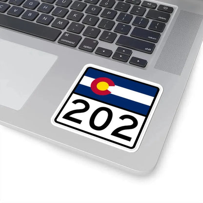 Colorado 202 (Colorado) (Road Sign) STICKER Vinyl Kiss-Cut Decal - The Sticker Space