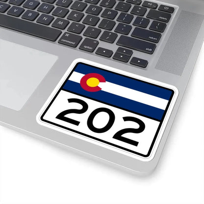 Colorado 202 wide (Colorado) (Road Sign) STICKER Vinyl Kiss-Cut Decal - The Sticker Space