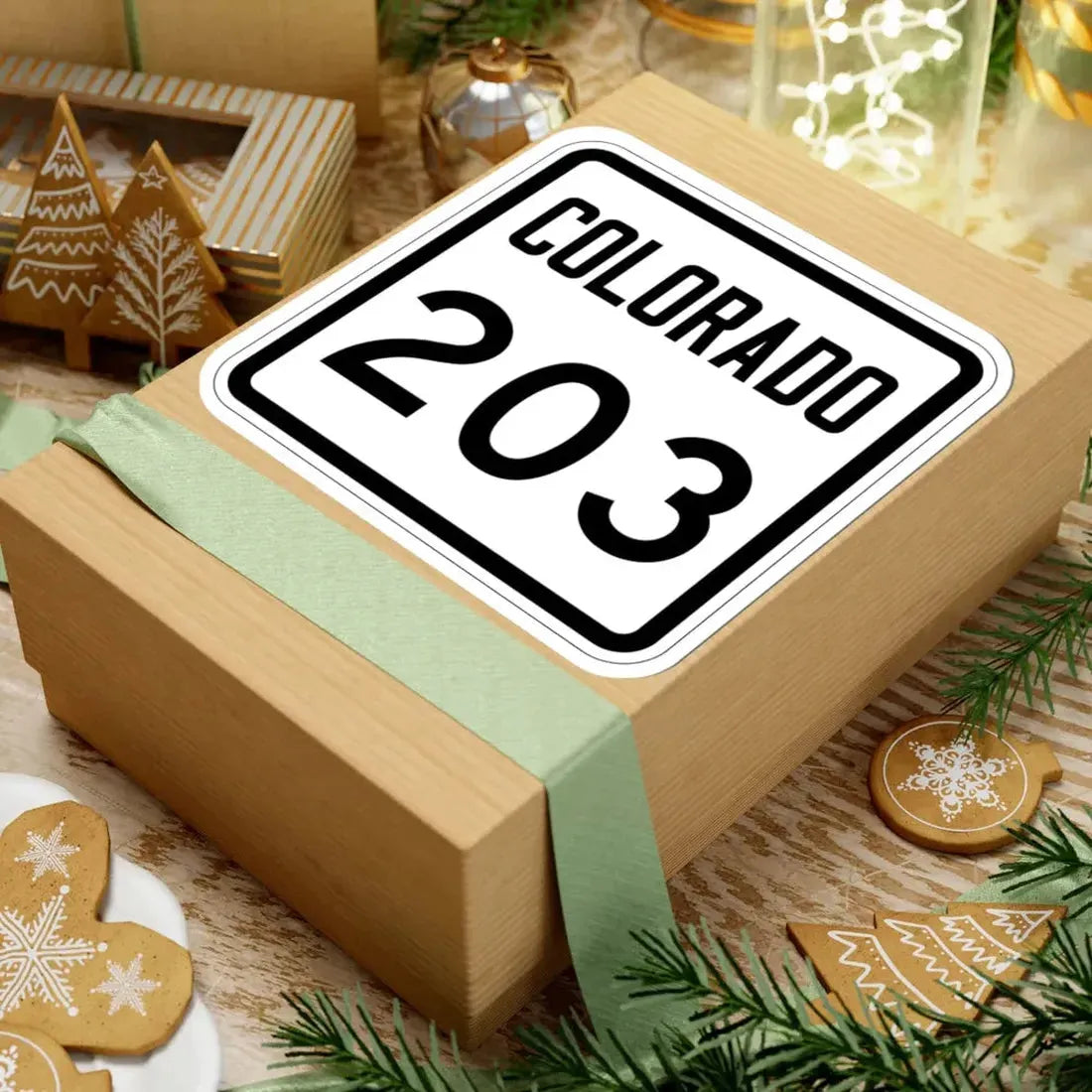 Colorado 203 1946 (Colorado) (Road Sign) STICKER Vinyl Kiss-Cut Decal - The Sticker Space