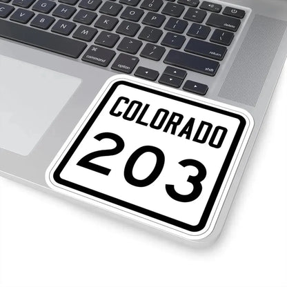 Colorado 203 1946 (Colorado) (Road Sign) STICKER Vinyl Kiss-Cut Decal - The Sticker Space