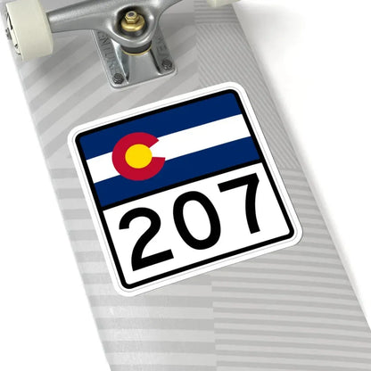 Colorado 207 (Colorado) (Road Sign) STICKER Vinyl Kiss-Cut Decal - The Sticker Space