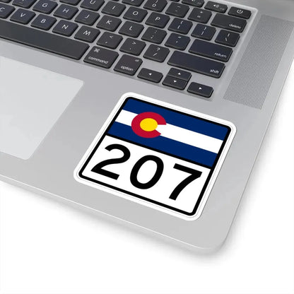 Colorado 207 (Colorado) (Road Sign) STICKER Vinyl Kiss-Cut Decal - The Sticker Space