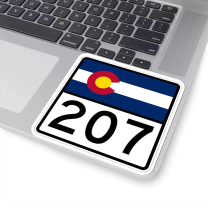 Colorado 207 (Colorado) (Road Sign) STICKER Vinyl Kiss-Cut Decal - The Sticker Space