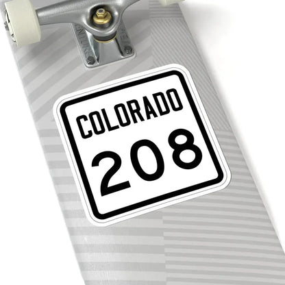 Colorado 208 1946 (Colorado) (Road Sign) STICKER Vinyl Kiss-Cut Decal - The Sticker Space