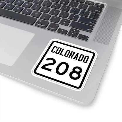 Colorado 208 1946 (Colorado) (Road Sign) STICKER Vinyl Kiss-Cut Decal - The Sticker Space