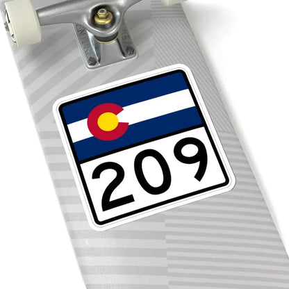 Colorado 209 (Colorado) (Road Sign) STICKER Vinyl Kiss-Cut Decal - The Sticker Space