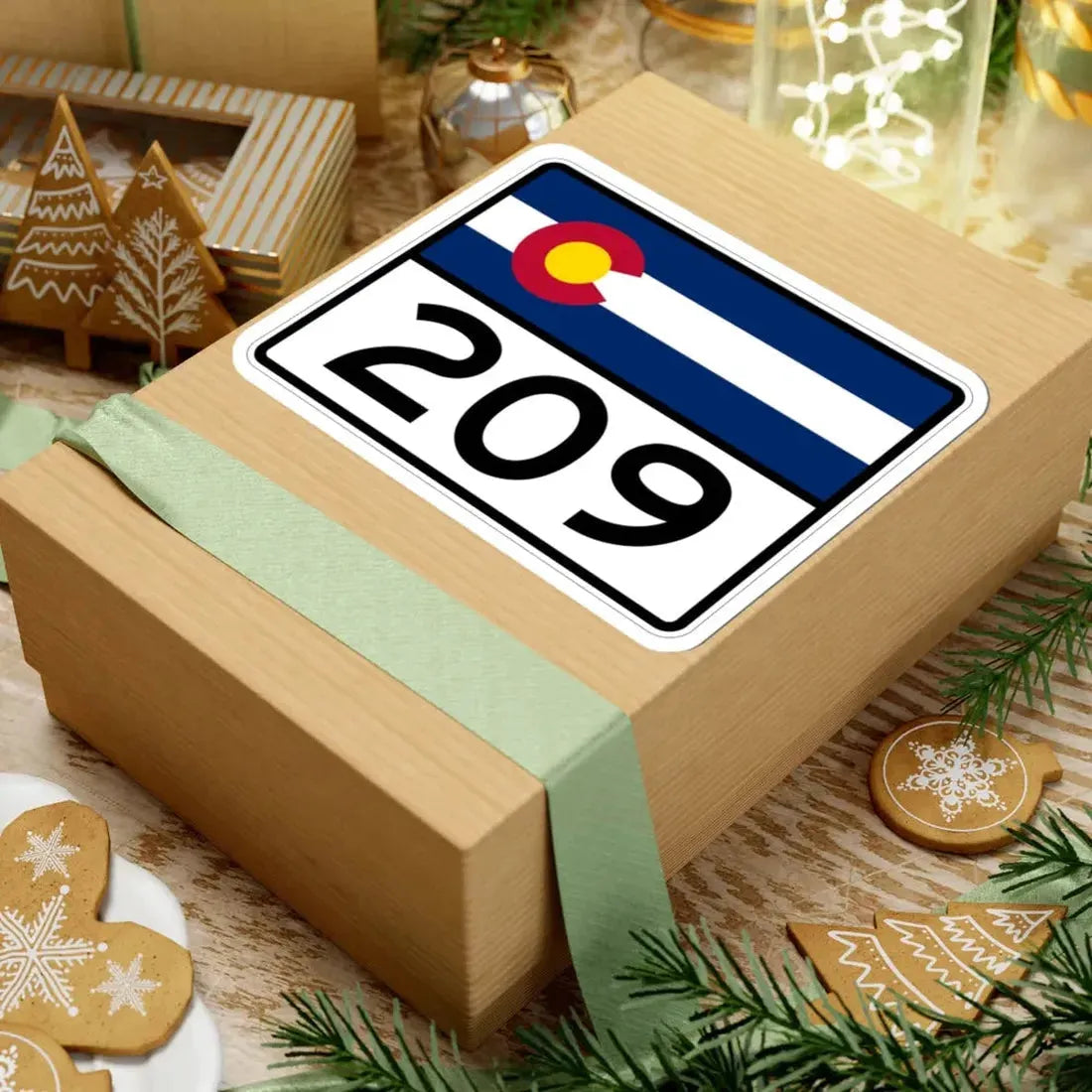 Colorado 209 wide (Colorado) (Road Sign) STICKER Vinyl Kiss-Cut Decal - The Sticker Space