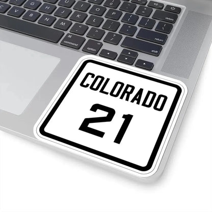 Colorado 21 1926 (Colorado) (Road Sign) STICKER Vinyl Kiss-Cut Decal - The Sticker Space