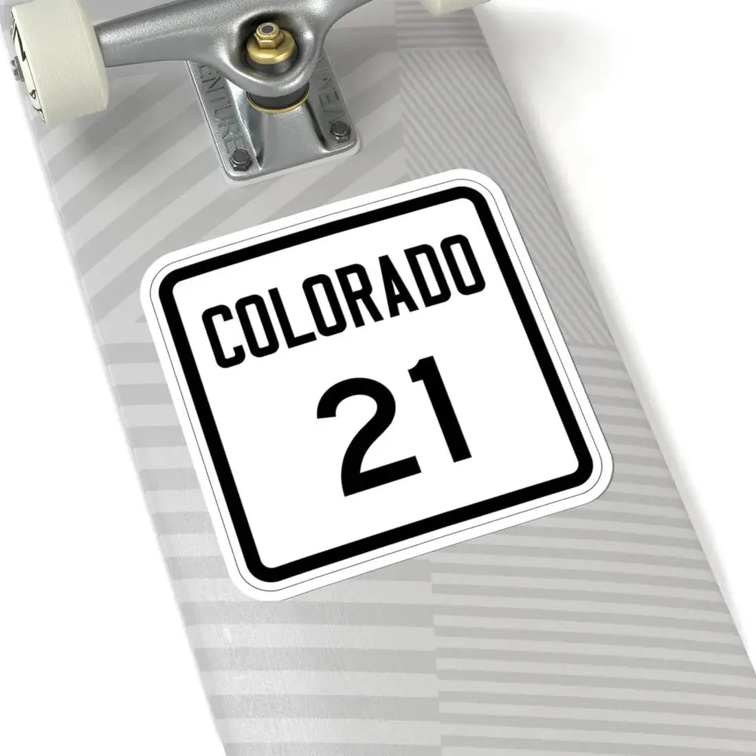 Colorado 21 1946 (Colorado) (Road Sign) STICKER Vinyl Kiss-Cut Decal - The Sticker Space