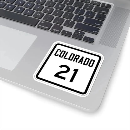 Colorado 21 1946 (Colorado) (Road Sign) STICKER Vinyl Kiss-Cut Decal - The Sticker Space