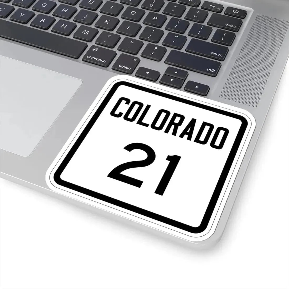 Colorado 21 1946 (Colorado) (Road Sign) STICKER Vinyl Kiss-Cut Decal - The Sticker Space