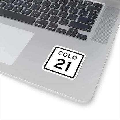 Colorado 21 1952 (Colorado) (Road Sign) STICKER Vinyl Kiss-Cut Decal - The Sticker Space