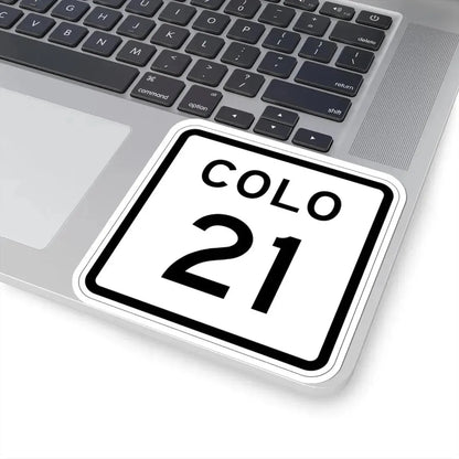 Colorado 21 1952 (Colorado) (Road Sign) STICKER Vinyl Kiss-Cut Decal - The Sticker Space