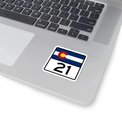 Colorado 21 (Colorado) (Road Sign) STICKER Vinyl Kiss-Cut Decal - The Sticker Space