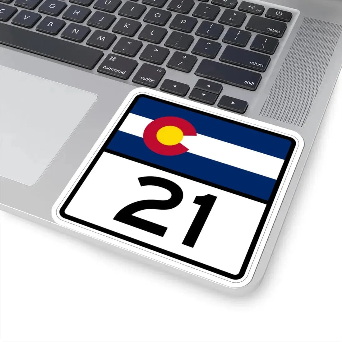 Colorado 21 (Colorado) (Road Sign) STICKER Vinyl Kiss-Cut Decal - The Sticker Space