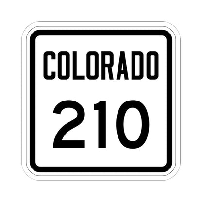 Colorado 210 1946 (Colorado) (Road Sign) STICKER Vinyl Kiss-Cut Decal 6 Inch White - The Sticker Space