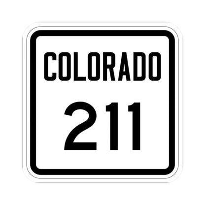 Colorado 211 1946 (Colorado) (Road Sign) STICKER Vinyl Kiss-Cut Decal 2 Inch White - The Sticker Space