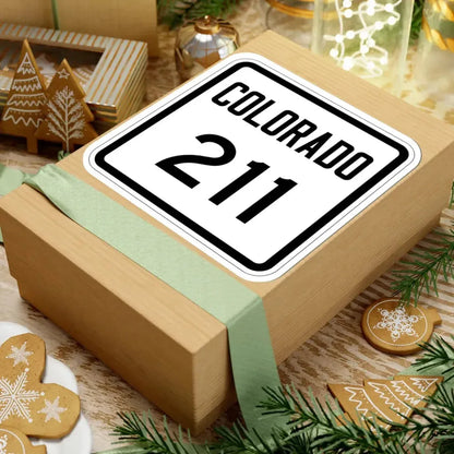 Colorado 211 1946 (Colorado) (Road Sign) STICKER Vinyl Kiss-Cut Decal - The Sticker Space