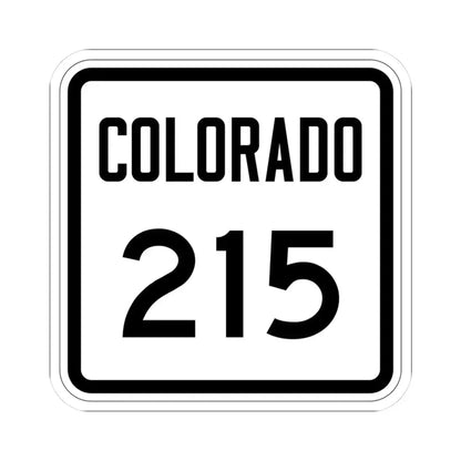 Colorado 215 1946 (Colorado) (Road Sign) STICKER Vinyl Kiss-Cut Decal 3 Inch White - The Sticker Space
