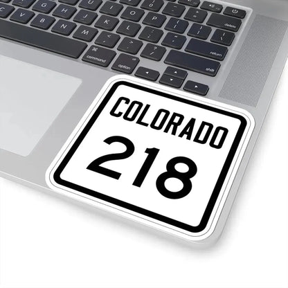 Colorado 218 1946 (Colorado) (Road Sign) STICKER Vinyl Kiss-Cut Decal - The Sticker Space