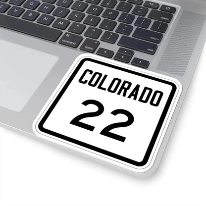 Colorado 22 1946 (Colorado) (Road Sign) STICKER Vinyl Kiss-Cut Decal - The Sticker Space