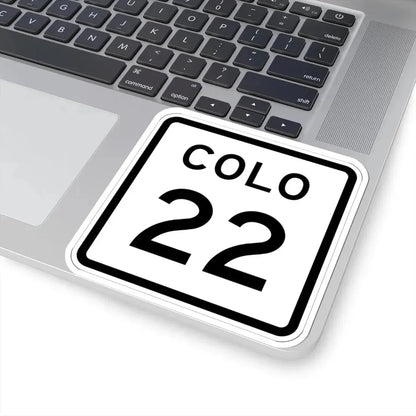 Colorado 22 1952 (Colorado) (Road Sign) STICKER Vinyl Kiss-Cut Decal - The Sticker Space